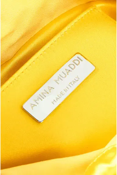 Amina Muaddi AMINA MUADDI Lily Satin Bucket Bag | Thumbnail 5 Amina Muaddi AMINA MUADDI Lily Satin Bucket Bag | Thumbnail 5