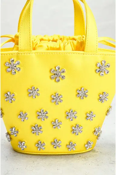 Amina Muaddi AMINA MUADDI Lily Satin Bucket Bag | Thumbnail 6 Amina Muaddi AMINA MUADDI Lily Satin Bucket Bag | Thumbnail 6