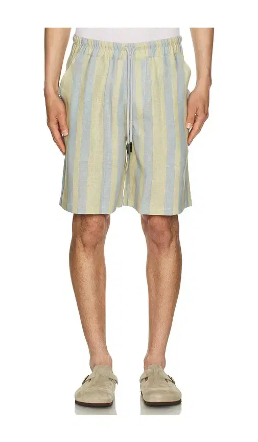 OAS Mist Strata Nicola Linen Shorts