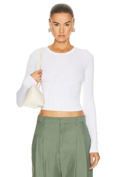 ENZA COSTA Silk Knit Long Sleeve Tuck Top | Thumbnail 1 ENZA COSTA Silk Knit Long Sleeve Tuck Top | Thumbnail 1