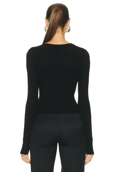 ENZA COSTA Silk Knit Long Sleeve Tuck Top | Thumbnail 3 ENZA COSTA Silk Knit Long Sleeve Tuck Top | Thumbnail 3