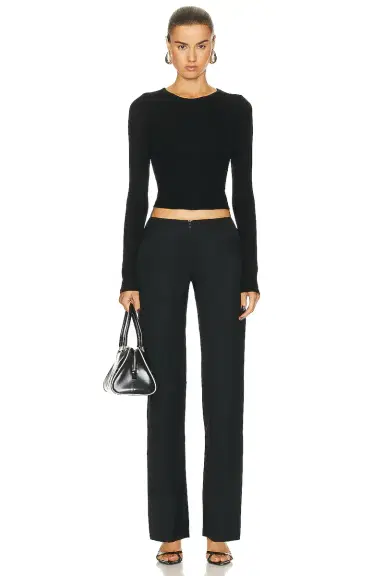 ENZA COSTA Silk Knit Long Sleeve Tuck Top | Thumbnail 4 ENZA COSTA Silk Knit Long Sleeve Tuck Top | Thumbnail 4