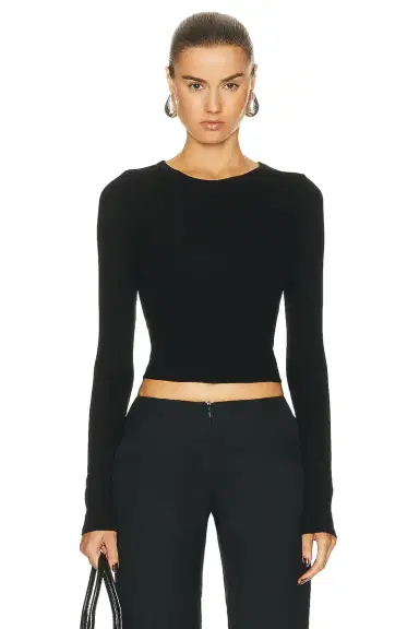 ENZA COSTA Silk Knit Long Sleeve Tuck Top | Thumbnail 1 ENZA COSTA Silk Knit Long Sleeve Tuck Top | Thumbnail 1