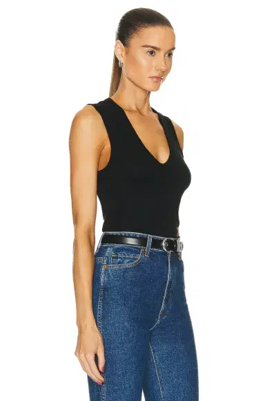 ENZA COSTA Supima Cotton Essential Sleeveless U Tank Top | Thumbnail 2