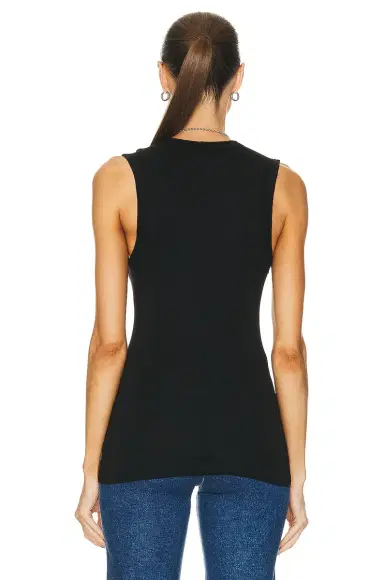 ENZA COSTA Supima Cotton Essential Sleeveless U Tank Top | Thumbnail 3