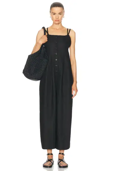 BODE Linen Gardner Jumpsuit | Thumbnail 4