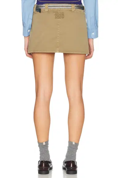 Miu Miu Mini Skirt | Thumbnail 4 Miu Miu Mini Skirt | Thumbnail 4
