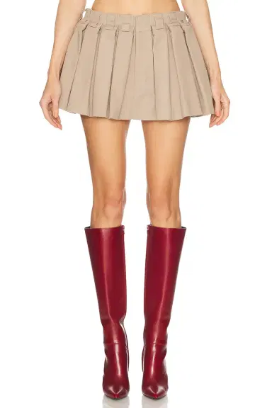Alexander Wang Pleated Workwear Mini Skirt | Thumbnail 1