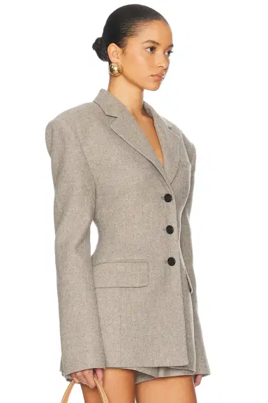 Helsa The Tweed S Curve Blazer | Thumbnail 4