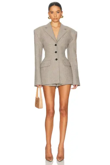 Helsa The Tweed S Curve Blazer | Thumbnail 6
