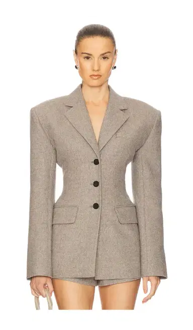 Helsa The Tweed S Curve Blazer | Thumbnail 1