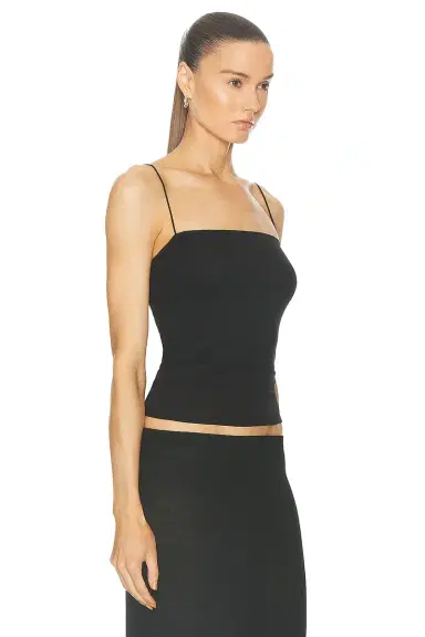 Enza Costa Supima Cotton Essential Strappy Tank Top | Thumbnail 2 Enza Costa Supima Cotton Essential Strappy Tank Top | Thumbnail 2