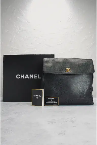 chanel Chanel Caviar Triple CC Shopper Tote Bag | Thumbnail 10 chanel Chanel Caviar Triple CC Shopper Tote Bag | Thumbnail 10