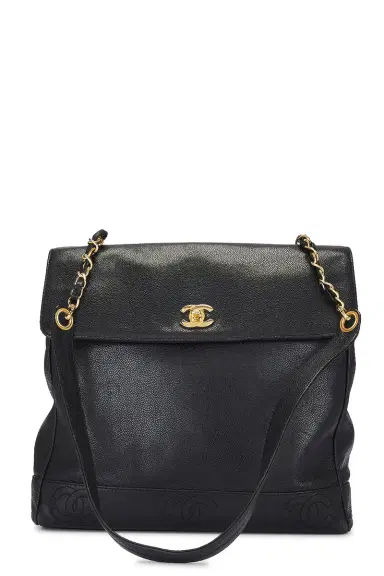 chanel Chanel Caviar Triple CC Shopper Tote Bag | Thumbnail 1 chanel Chanel Caviar Triple CC Shopper Tote Bag | Thumbnail 1