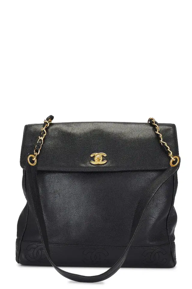 chanel Chanel Caviar Triple CC Shopper Tote Bag