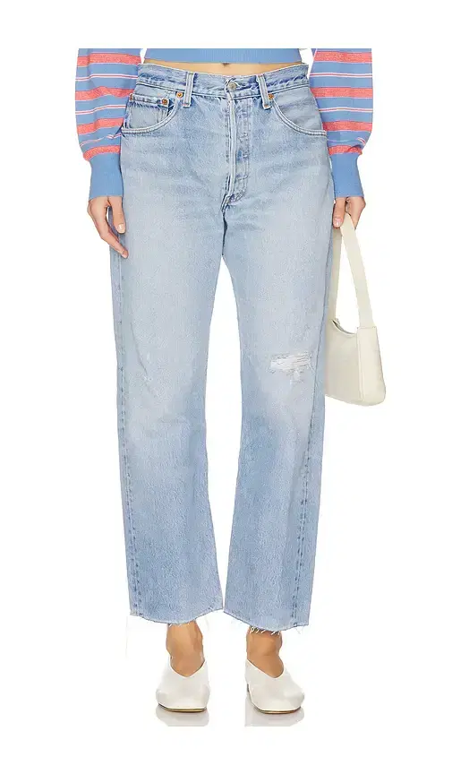 aligrace Vintage Relaxed Undone Jeans