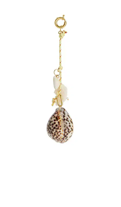Timeless Pearly Rope & Shells Rope Keychain