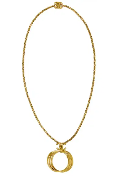 Chanel Chanel 1996 CC Turnlock Swing Necklace | Thumbnail 1 Chanel Chanel 1996 CC Turnlock Swing Necklace | Thumbnail 1