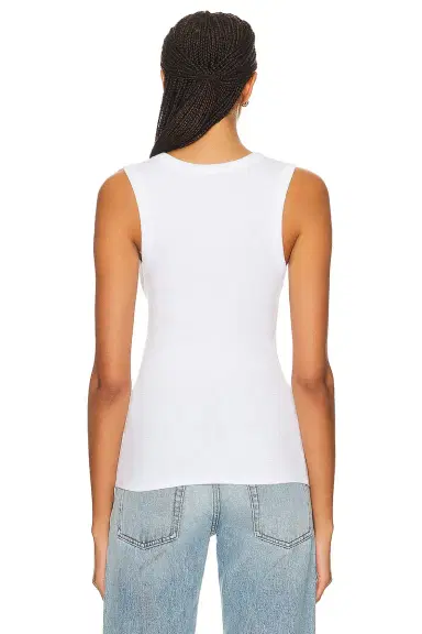 ENZA COSTA Textured Rib Sleeveless U Tank Top | Thumbnail 3 ENZA COSTA Textured Rib Sleeveless U Tank Top | Thumbnail 3