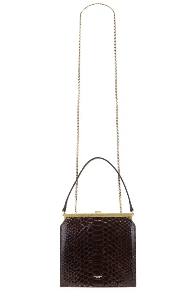 Saint Laurent Python Nuit Blanche Chain Bag