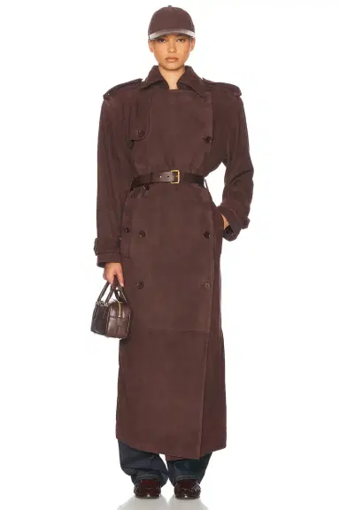 Helsa Suede Trench Coat | Thumbnail 8
