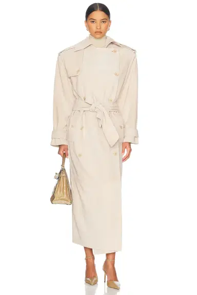 Helsa Suede Trench Coat | Thumbnail 1 Helsa Suede Trench Coat | Thumbnail 1