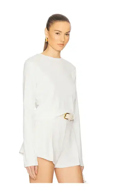 Helsa The Rib Long Sleeve Tee | Thumbnail 2