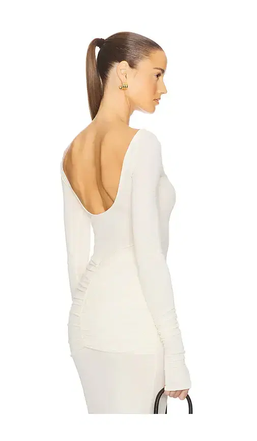 Helsa Matte Jersey Long Sleeve Top