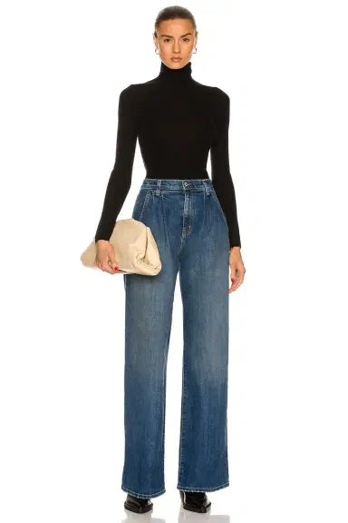 NILI LOTAN Flora Wide Leg Jeans | Thumbnail 4