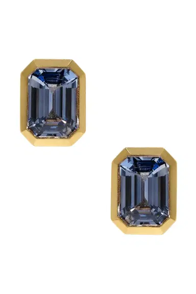 Azlee Rich Small Sapphire Stud Earrings | Thumbnail 1