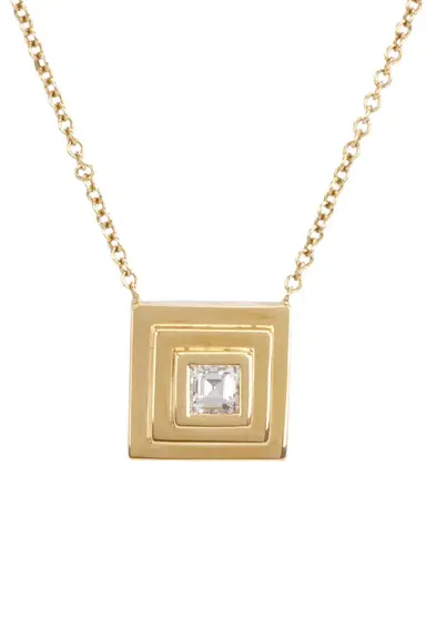 Azlee Carre Diamond Staircase Necklace | Thumbnail 3 Azlee Carre Diamond Staircase Necklace | Thumbnail 3