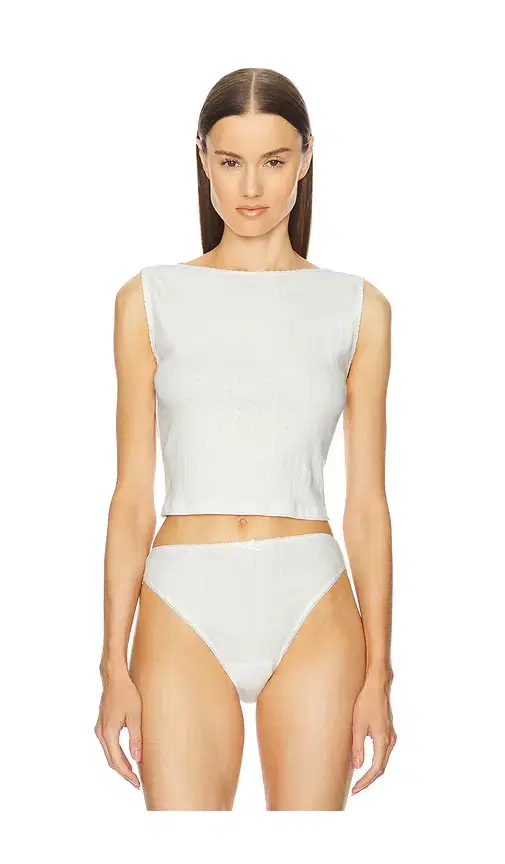 Helsa Pointelle Muscle Tank