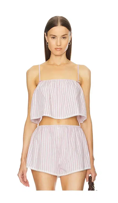 Wide Stripe Poplin Camisole