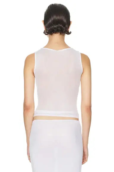 Helsa Sheer Knit Draped Top | Thumbnail 3