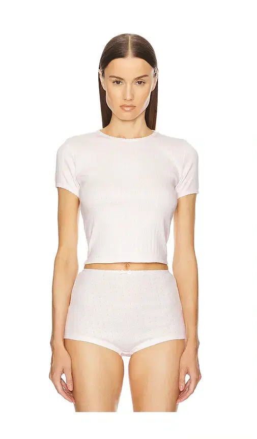 Helsa Pointelle Baby Tee