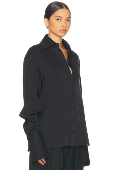 Helsa The Relaxed Silk Shirt | Thumbnail 5