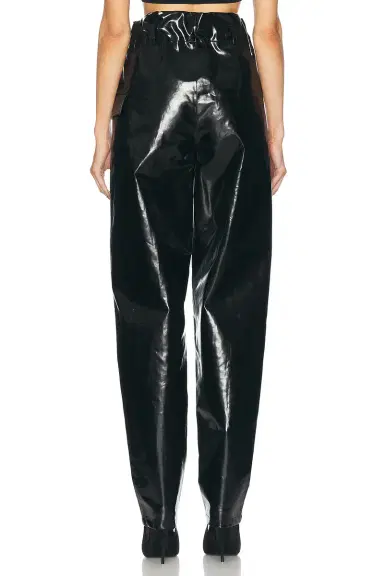Saint Laurent Tapered Leather Pant | Thumbnail 4