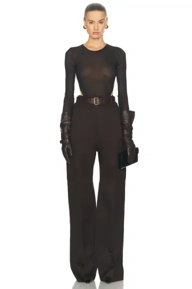 Saint Laurent Wide Leg Pant | Thumbnail 5 Saint Laurent Wide Leg Pant | Thumbnail 5