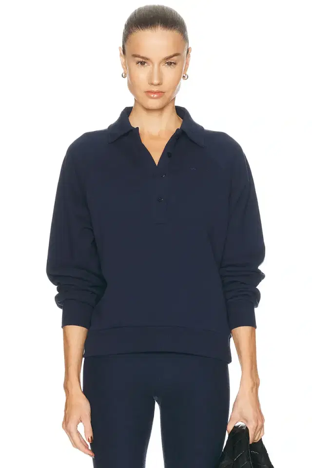 THE UPSIDE Collared Ele Polo Top