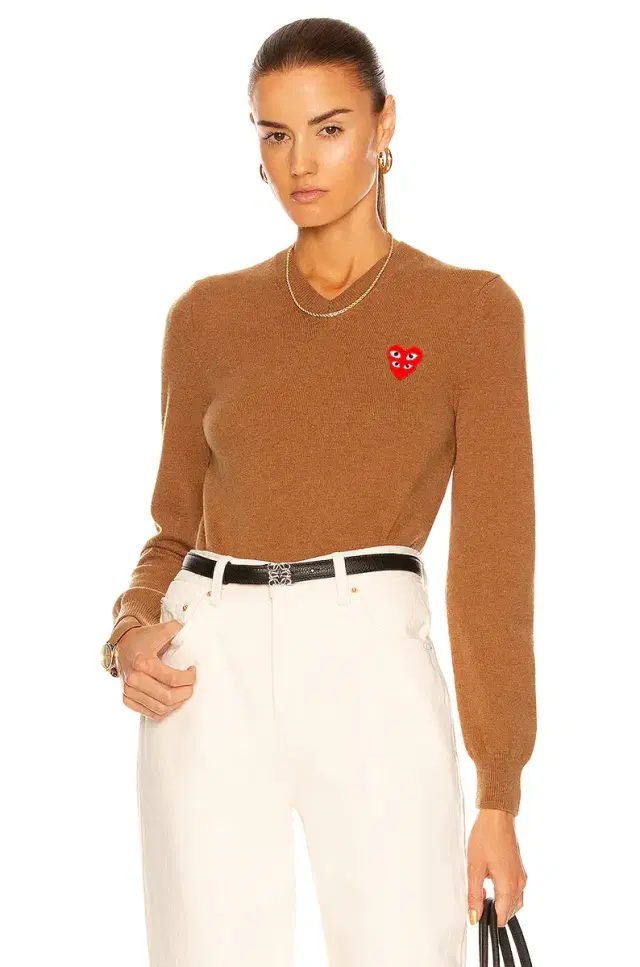 COMME des GARCONS PLAY V-Neck Pullover