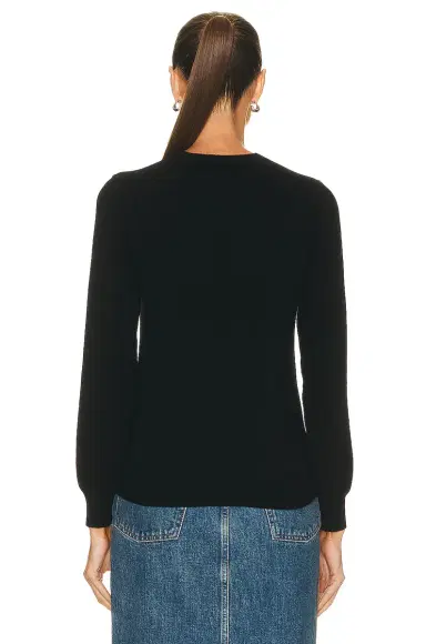 Comme des Garçons PLAY Invader V-Neck Pullover Sweater | Thumbnail 3 Comme des Garçons PLAY Invader V-Neck Pullover Sweater | Thumbnail 3