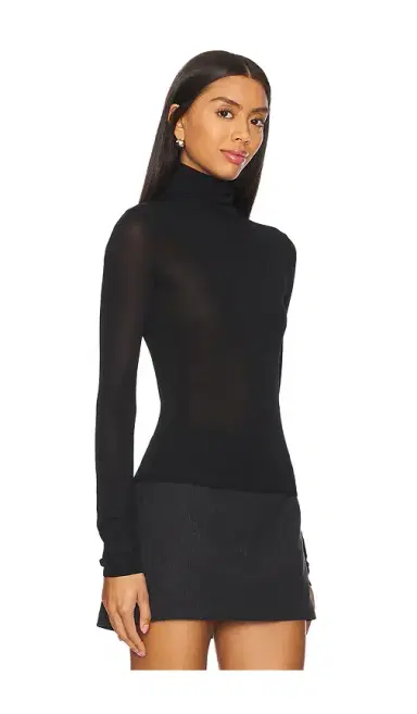 EAVES Alexander Sheer Turtleneck Sweater | Thumbnail 2