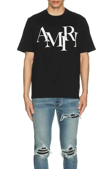 Amiri Staggered Logo Tee | Thumbnail 3