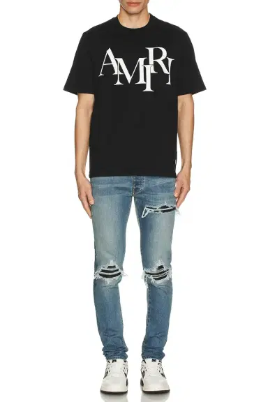 Amiri Staggered Logo Tee | Thumbnail 4