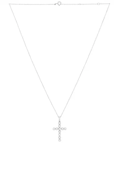 Greg Yuna Diamond Bezel Cross Necklace | Thumbnail 1 Greg Yuna Diamond Bezel Cross Necklace | Thumbnail 1