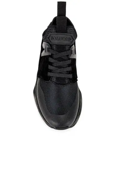 TOM FORD Velvet & Neoprene Jago Sneakers | Thumbnail 4 TOM FORD Velvet & Neoprene Jago Sneakers | Thumbnail 4