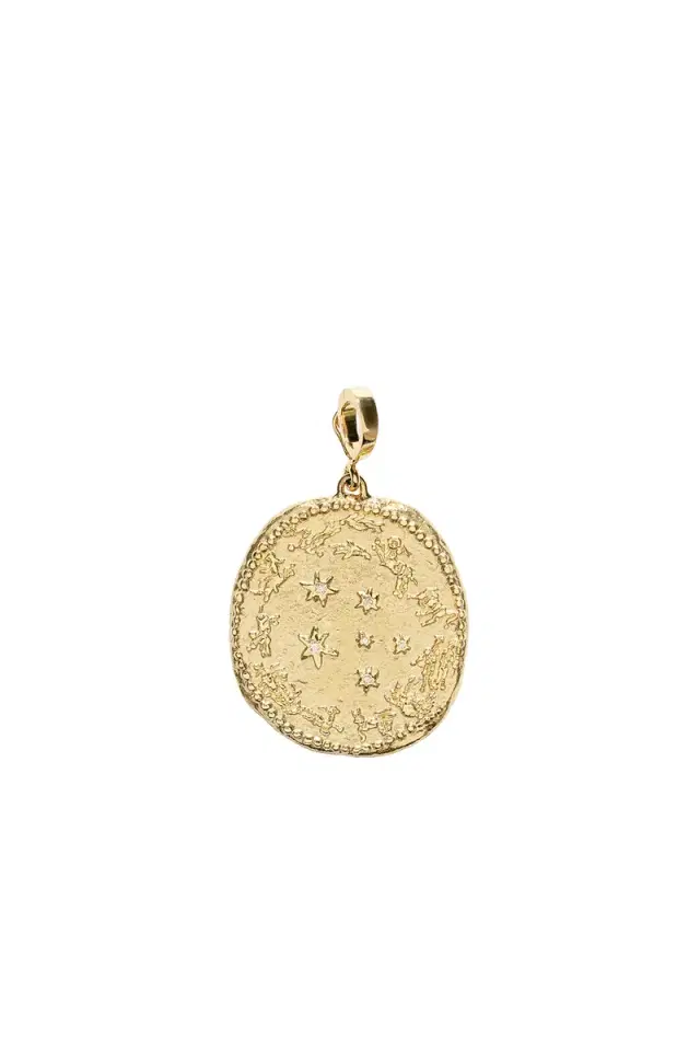 AZLEE Zodiac Large Diamond Coin Charm