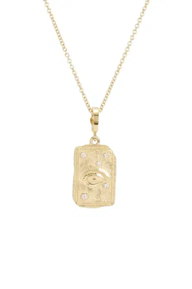 Azlee Guardian Medium Relic Coin Necklace | Thumbnail 3