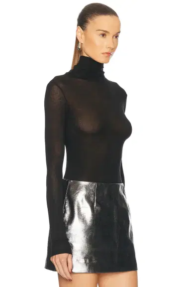 RENGGLI Sheer Jersey Renggli Turtleneck | Thumbnail 2