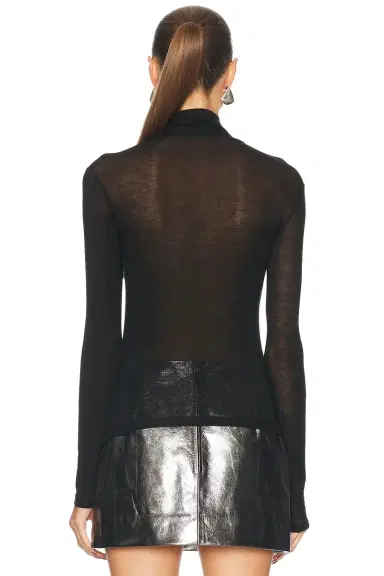 RENGGLI Sheer Jersey Renggli Turtleneck | Thumbnail 3